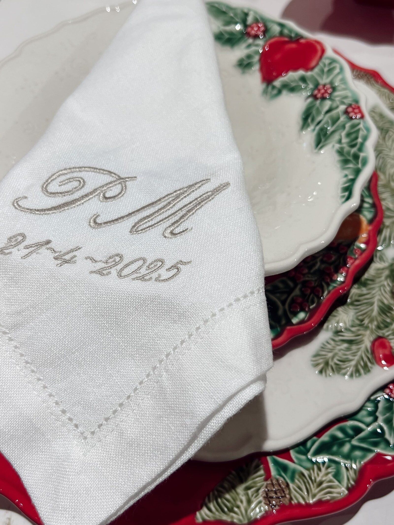 Servilleta personalizada iniciales y nombre